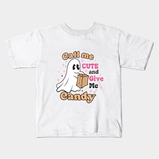 Call Me Cute And Give Me Candy Kids T-Shirt